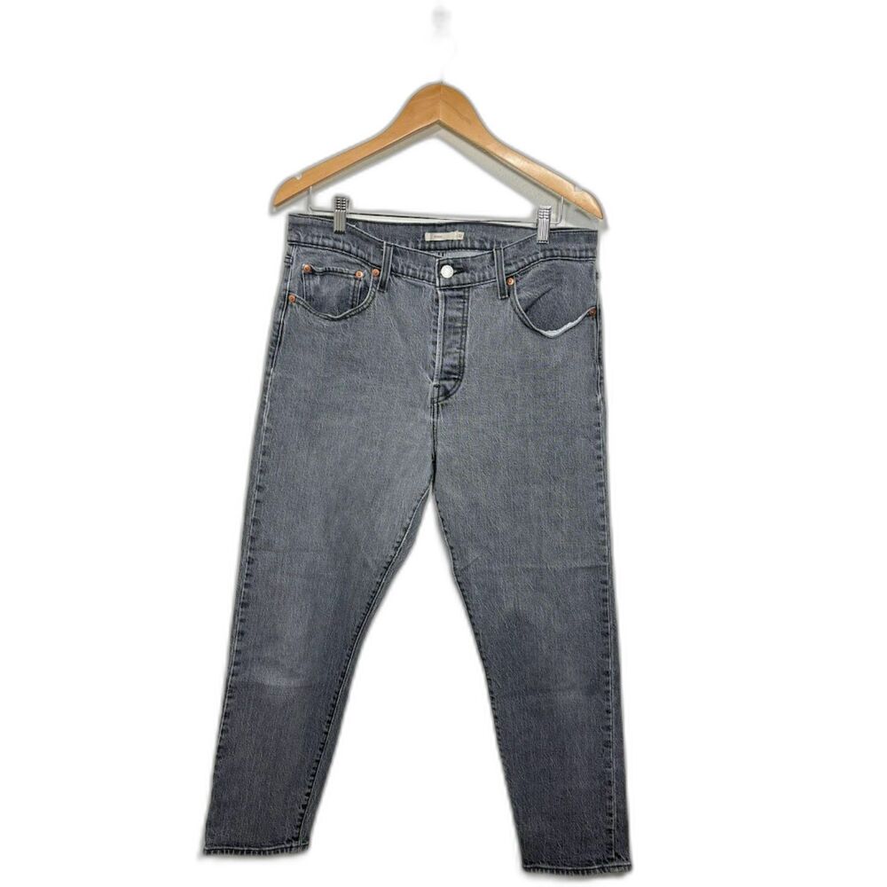 Levi's Wedgie Fit Jeans size 32 gray wash denim high rise straight leg distress